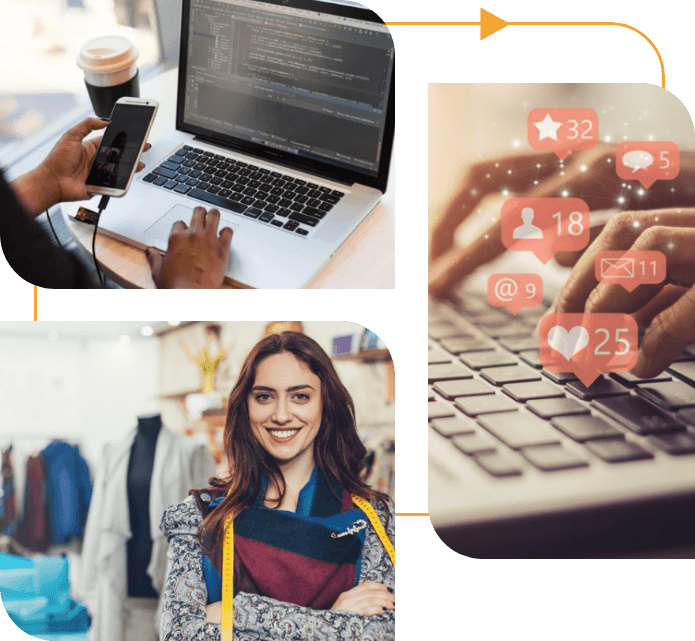 Collage representing Gauri Tech Trade services